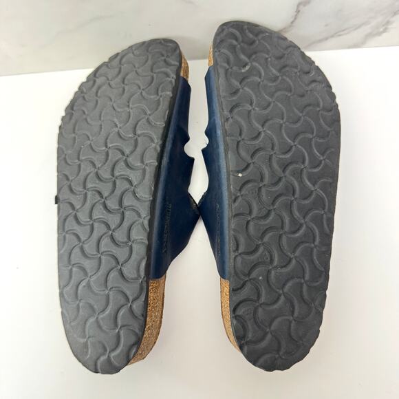 Birkenstock Womens Florida Birko-Flor Soft Bed Sandal Size 40 / 9 Vegan Blue - Picture 11 of 11